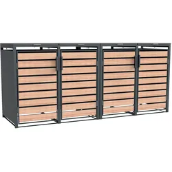 Tchibo - Mülltonnenbox - 264x80x116cm - anthrazit -