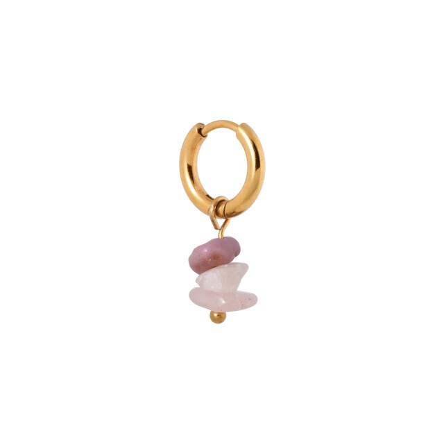 Label Kiki Triple purple rock hoop