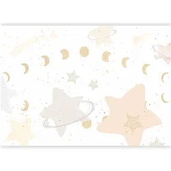 Artgeist, Tapete, Fototapete - Phases of the Moon Among Stardust (400 x 280 cm)