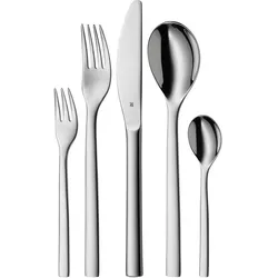 WMF Besteck Besteckset 12 Personen Atria 60tlg Monobloc-Messer Edelstahl poliert, Besteck, Silber