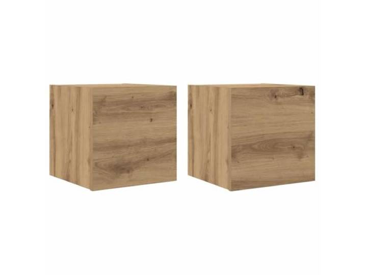 KUPTYERFG TV-Wandschrank 2er Set Artisan-Eiche Holzwerkstoff 30,5x30x30 cm Platzsparende Hängeschränke aus Holzwerkstoff für Wohnzimmer und Schlafzimmer, ideal als TV-Board oder Nachttisch.