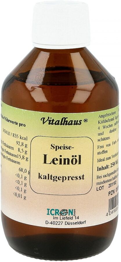 Leinöl Kaltgepresst Vitalhaus