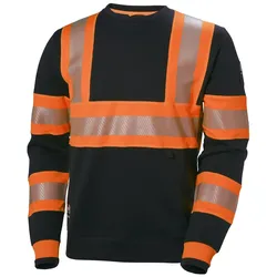 Warnschutz Sweatshirt "ICU" - 4XL - orange/schwarz