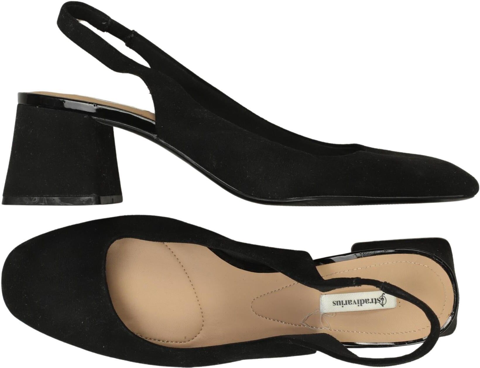 Stradivarius Damen Pumps, Schwarz, Gr. EU 39, kein / Etikett - Second Hand