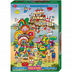 Heye Puzzle - Take a Trip! - With Jon Burgerman - 500 Teile 301546