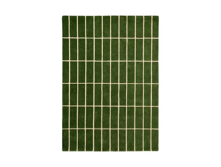 Handgetufteter Designer Teppich „Tiiliskivi Green“ aus 100% Wolle, verschiedene Grössen MARIMEKKO