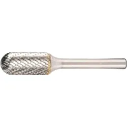 Hartmetall-Fräser KLINGSPOR zylindrisch Kugelkopf Spezial- verzahnung, Ø 9,6mm, L: 64mm