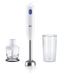 Braun Domestic Home Braun MQ10.201M Stabmixer Weiss-Blau 450 Watt