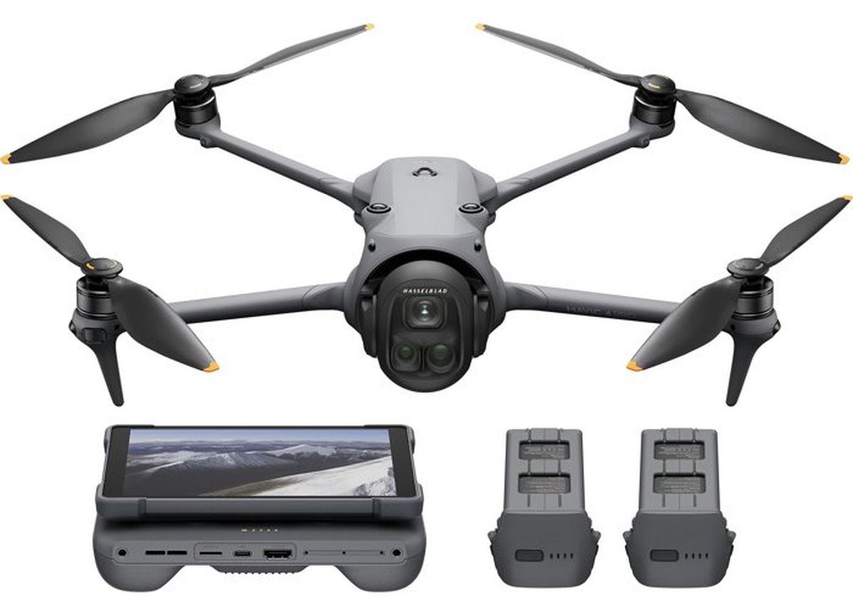 DJI Mavic 4 Pro, 4 Rotoren, 100 MP, 12288 x 8192 Pixel, 27 m/s, 6654 mAh, Grau