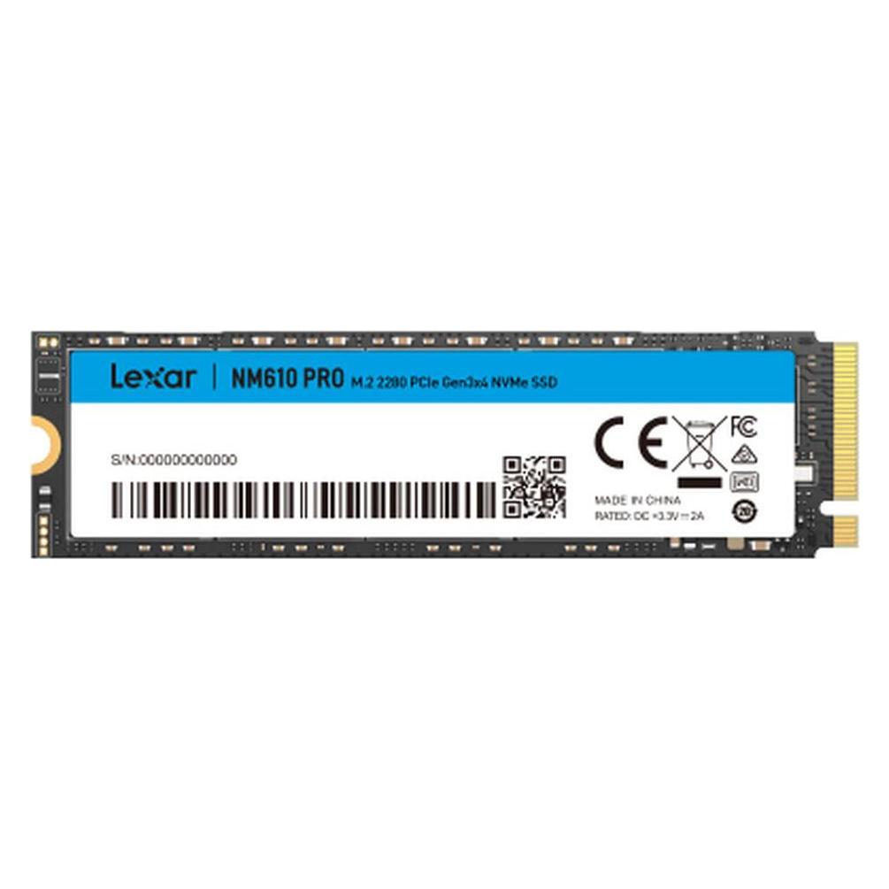 Lexar Disque SSD NM610 Pro 500Go - NVMe M.2 Type 2280 (500 GB, M.2 2280) (LNM610P500G-RNNNG)