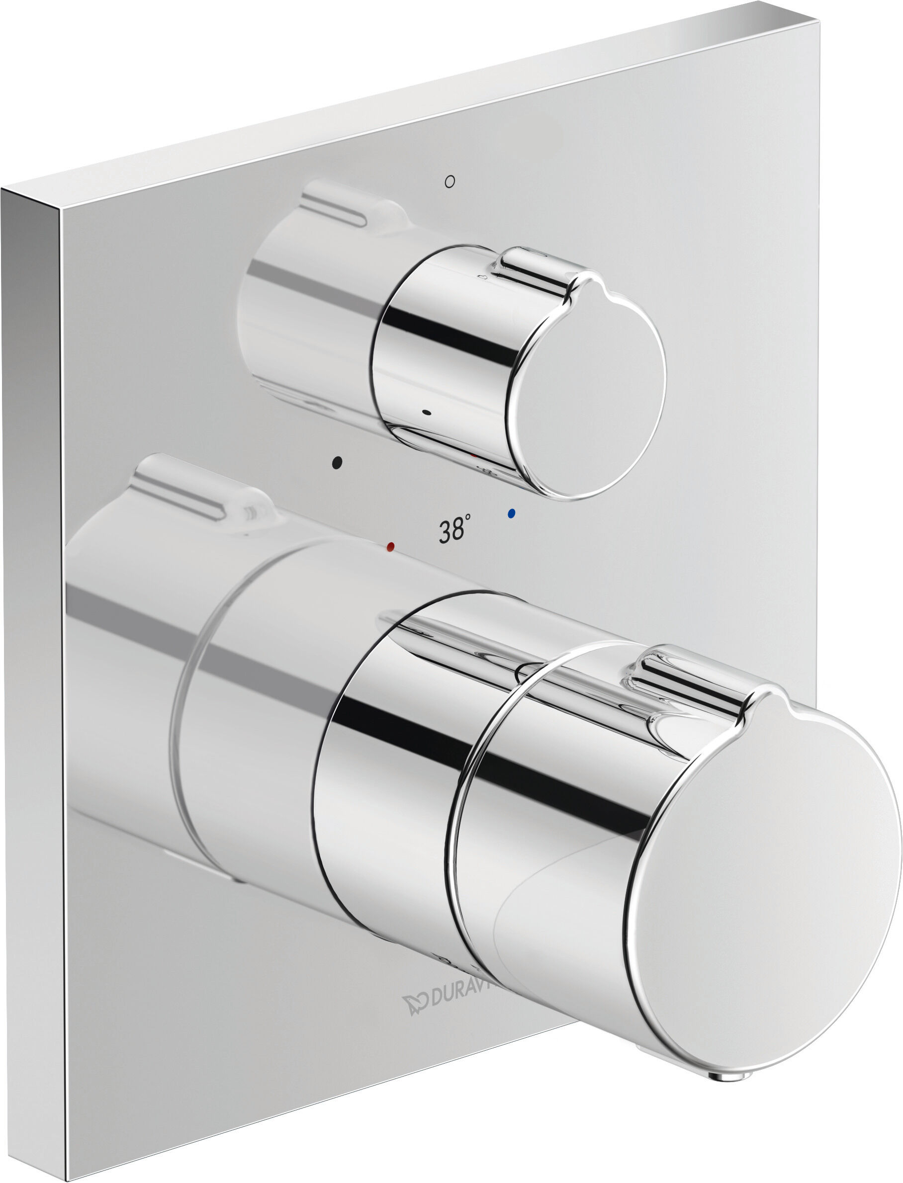 Duravit C.1 Colonne de douche thermostat de C.1 Colonne de douche encastré C14200015010, 1 Verbraucher , avec robinet d'arrêt