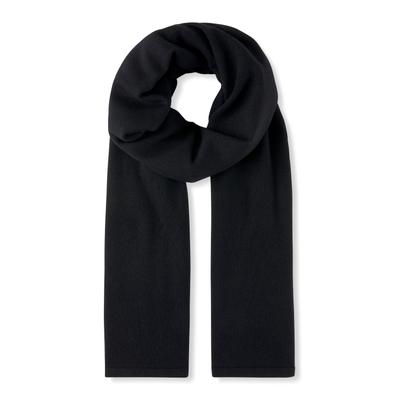 Schal FALKE "Pure Cashmere", Jungen, Gr. onesize, schwarz (3000), Modetücher Schal