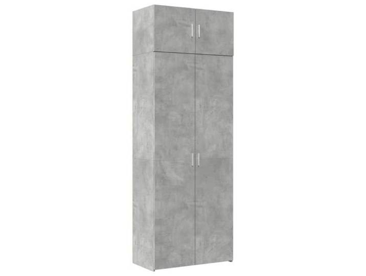 MGH - TOP BUFFET SEJOUR - Armoire de rangement - gris béton 80x42 5x225cm bois d'ingénierie LV113