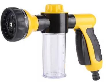 Happy Pet Pantry Adjustable Dog Wash Sprayer Nozzle High Pressure Pet Shower Tool yellow