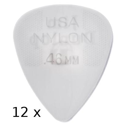Dunlop 12 Stück Plektren 44p.46 (0.46 mm) (DL P 0001 44P.46)