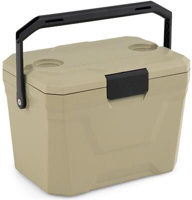 21 QT Portable Rigid Thermal Cooler With Dual Beverage Slots