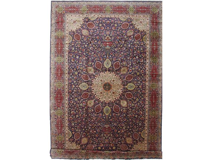 Täbriz 60Raj Sheikh Safi Antik Teppich 337x533 Handgeknüpft Orientteppich Perserteppich