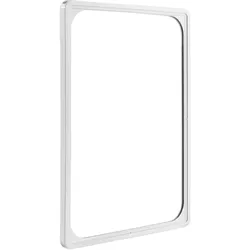 Plakatrahmen, DIN A4, grau, Kunststoff, Ecken gerundet
