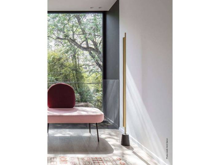 Compendium Stehleuchte Brass - Luceplan - Wohnzimmer - Aluminium