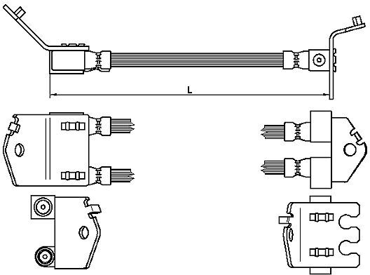 Metzger Autoteile Bremsschlauch 4112543 Für Ford
