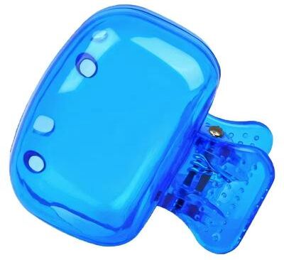 Inspired Finds CleanGuard Portable Toothbrush Head Covers Protective Travel Case blue