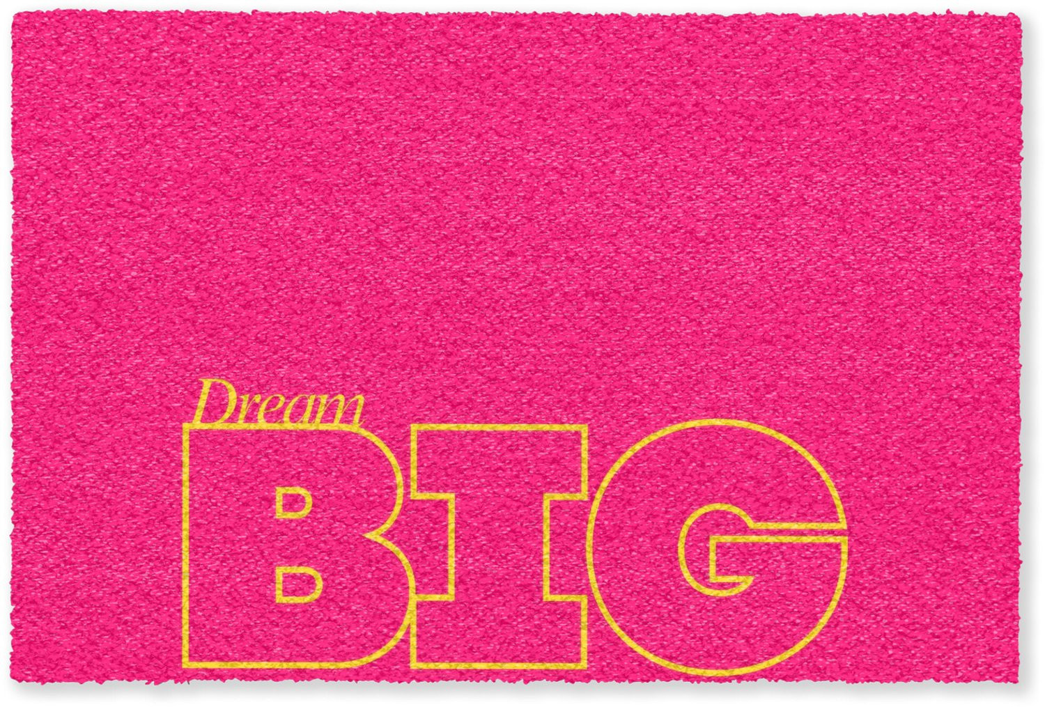 MuchoWow Deurmat Dream Big - Roze - Grafisch - B/D: 120 x 80 cm