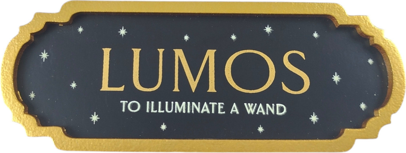 Widdop & Co Harry Potter Lumos lichtschakelaar schild met glow-in-the-dark effect voor volwassenen