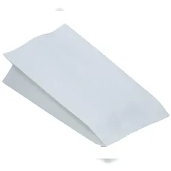 VEPATIM 100x Papierbeutel fettdicht weiß ohne Druck 10,5+5,5 x 24 cm