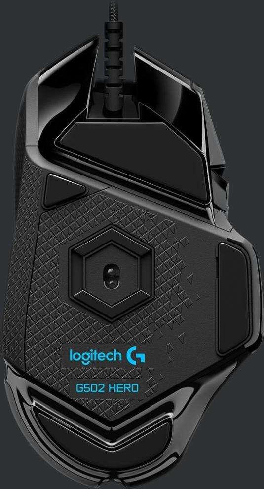 Maus "Logitech G502 HERO", schwarz, B:11,8cm H:5,4cm T:17,5cm, Computer-Mäuse, Maus