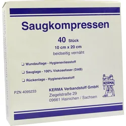 Saugkompressen 10cmx20cm Unsteril 40 ST