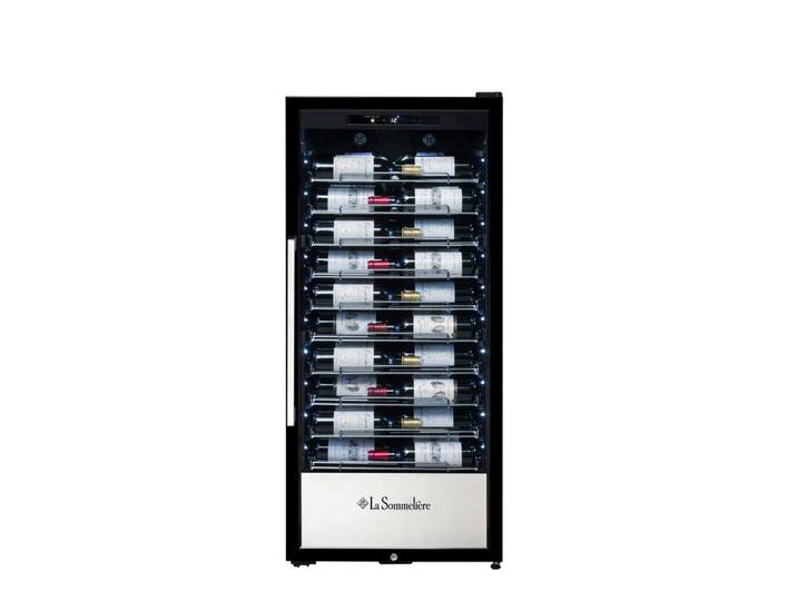 La Sommelière Weinkühlschrank PRO110N, für 107 Standardflaschen á 0,75l,professioneller Weinkühlschrank, LED-Beleuchtung