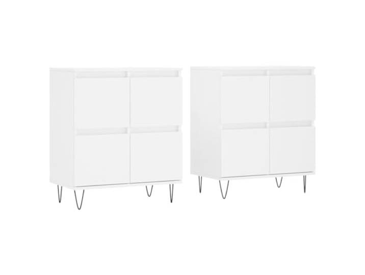 PUGYNBK Sideboard, 2 Stück, Sperrholz, Weiß Geräumige Aufbewahrung, Oberfläche zum Dekorieren, feuchtigkeitsbeständig, Wandbefestigung im Lieferumfang enthalten