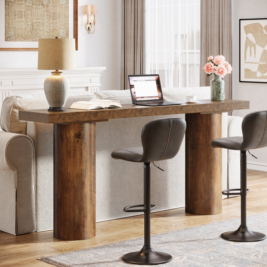 Blue Elephant Rectangular 160cm L x 30cm W Dining Table Brown