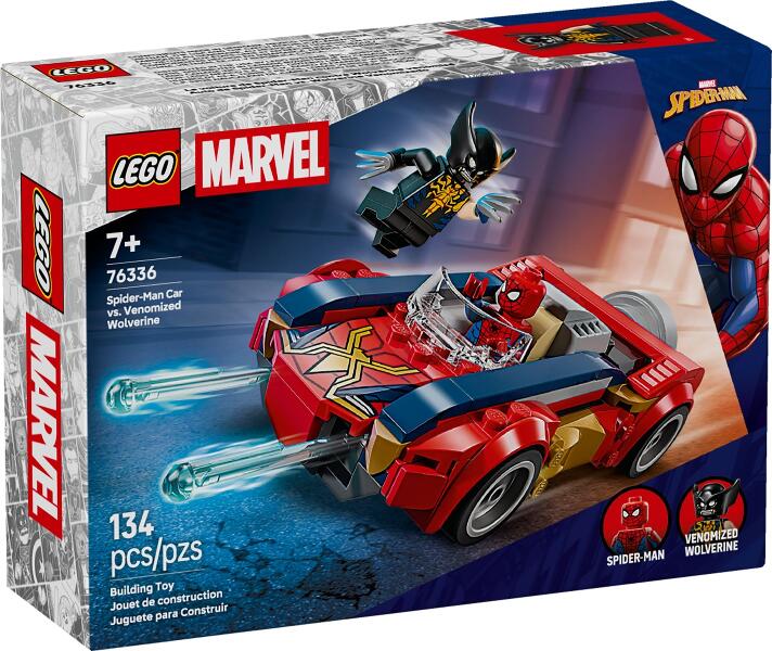 LEGO® Super Heroes 76336 Spider-Man Auto vs. Venomized Wolverine