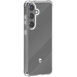 Force Case Schutzhülle für Galaxy S24 Verstärkt Tryax-System 3D-Einsätze (Samsung Galaxy S24), Smartphone Hülle, Transparent