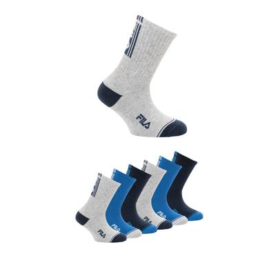 Socken FILA, Mädchen, Gr. 31-34, blau (grau, blau), Baumwollmischung, Socken Socken