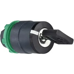 Schneider Electric ZB5AG7D Schlüsselschalter, Frontelement, Harmony XB5, Kunststoff, 22mm, schwarz, 3 Stellungen, Mitte rastend