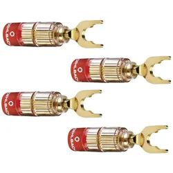 Oehlbach Solution Lug - 4er Set, Audio Stecker, Gold