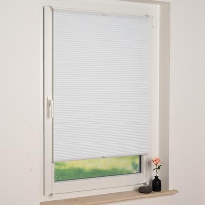 Wabenplissee LIEDECO "Liedeco Wabenplissee – Tageslichtqualität, blickdicht", weiß, B:65cm H:130cm, Plissees, Tageslichdurchlässig, blickdicht, Einfache Montage ohne Bohren