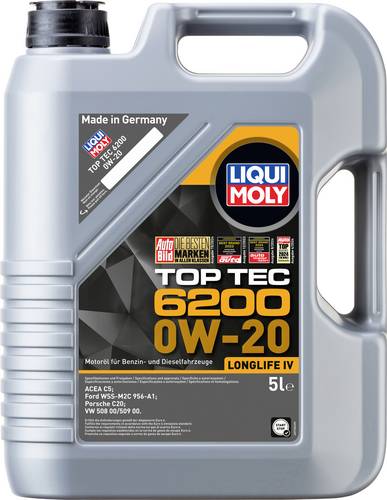 Liqui Moly Top Tec 6200 0W-20 20781 Motoröl 5l