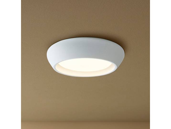 Fjord Deckenleuchte, weiß, Gips, Ø 28 cm, GX53 - Beacon Beacon Lighting - Wohnzimmer - Gips / Ton - Rund