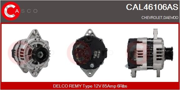 Casco Generator Cal46106as Für Gm