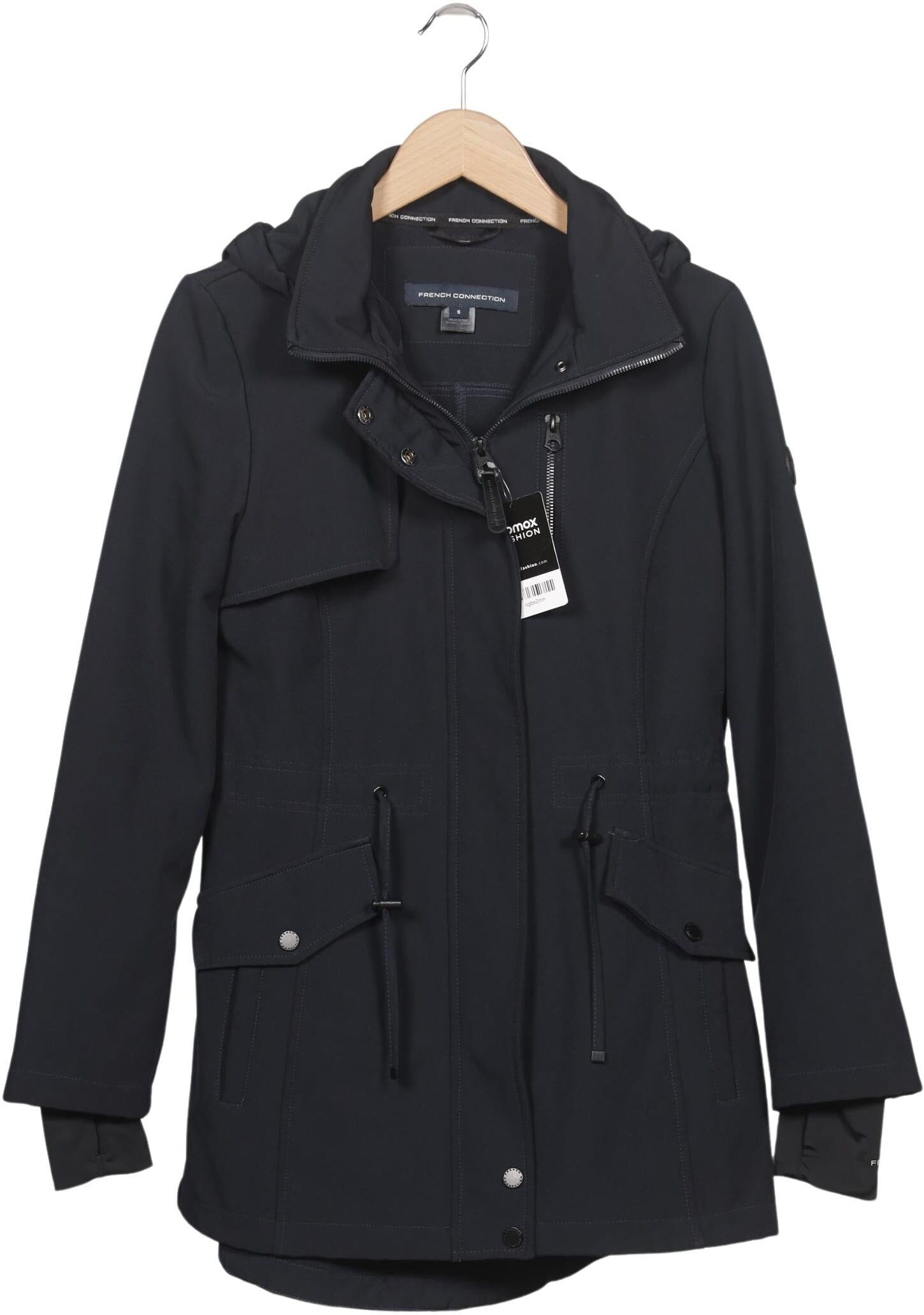 French Connection Damen Jacke, Marineblau, Gr. S, Synthetik / Elasthan - Second Hand