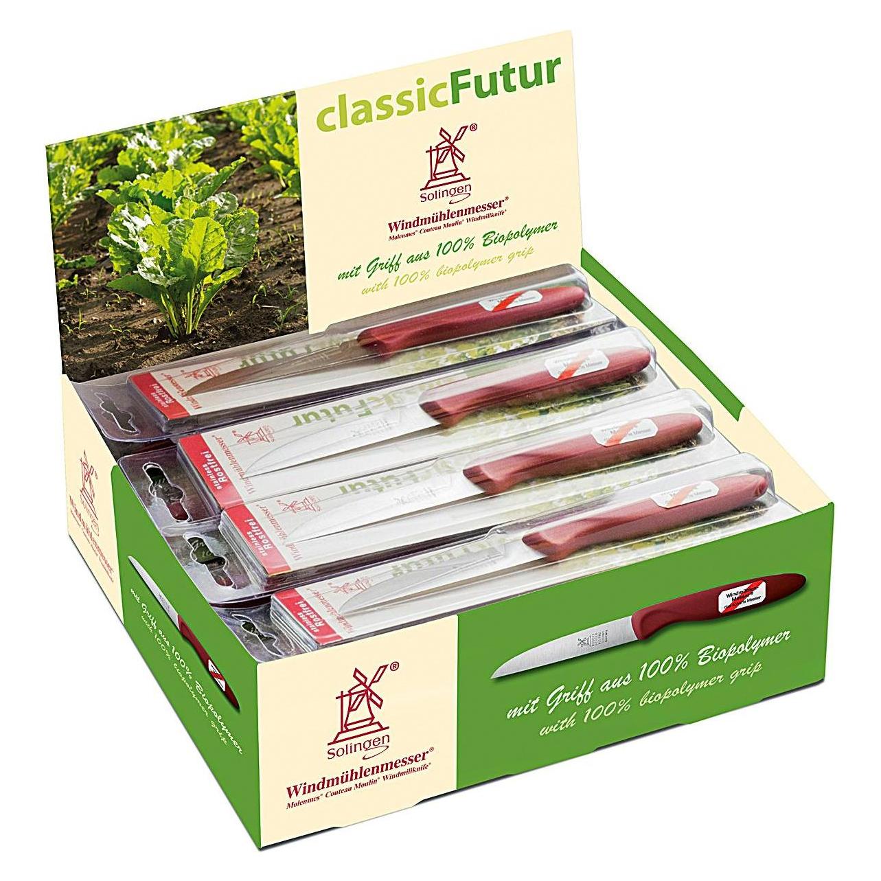 Windmühle Gemüsemesser 'ClassicFutur' (8.50 cm) (WINDMÜHLEN) Mindestbestellmenge: 20 Stück