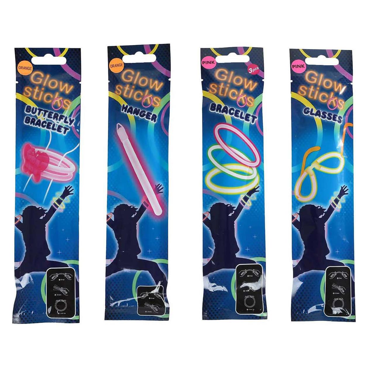 Knicklicht-Armband - Brille oder Stab (621861)