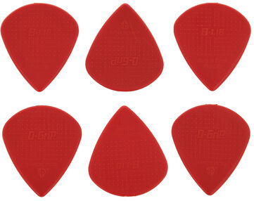 D-Grip Picks Jazz B Nylon Red 1,18 Rouge