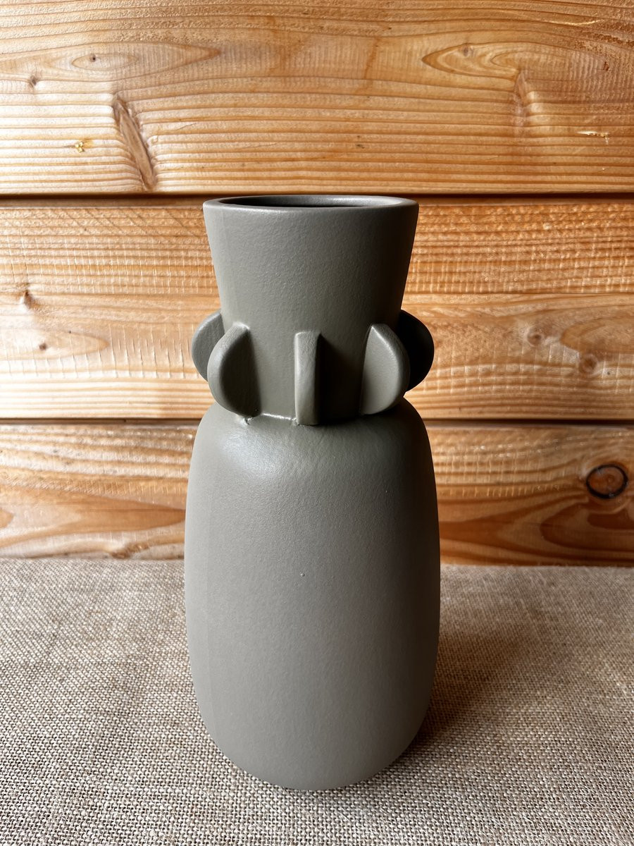 Boltze Vaas Bruin Aardewerk Hoogte: 30 cm