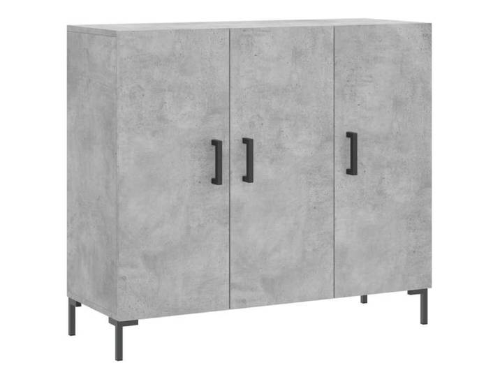 Enfilade & bahut - ORVEL - Buffet de rangement - gris béton - 90x34x80 cm - bois d'ingénierie 82082