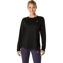 ASICS Damen T-Shirt CORE LS TOP, Größe L in Schwarz Schwarz