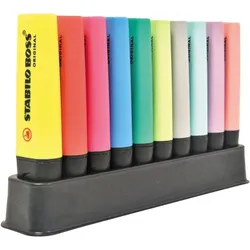 Stabilo, Marker, BOSS Original & Pastel Textmarker Schreibtischset - 10-teilig. (10x)